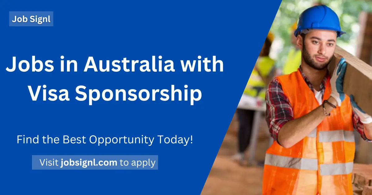 Jobs in Australia with Visa Sponsorship in 2025